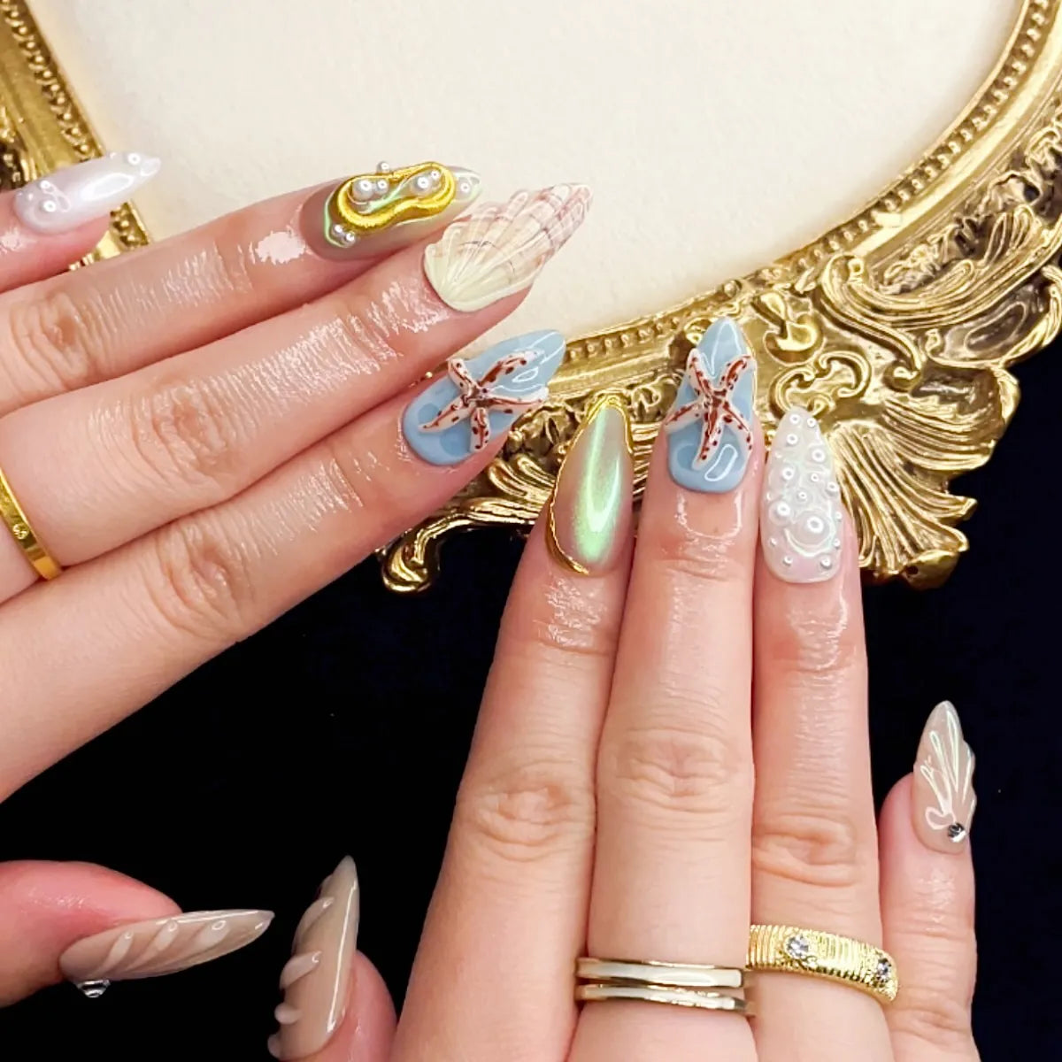 Press On Nail Ocean
