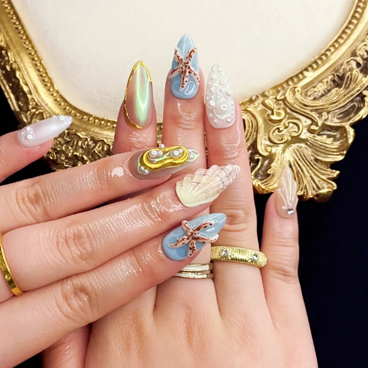 Press On Nail Ocean