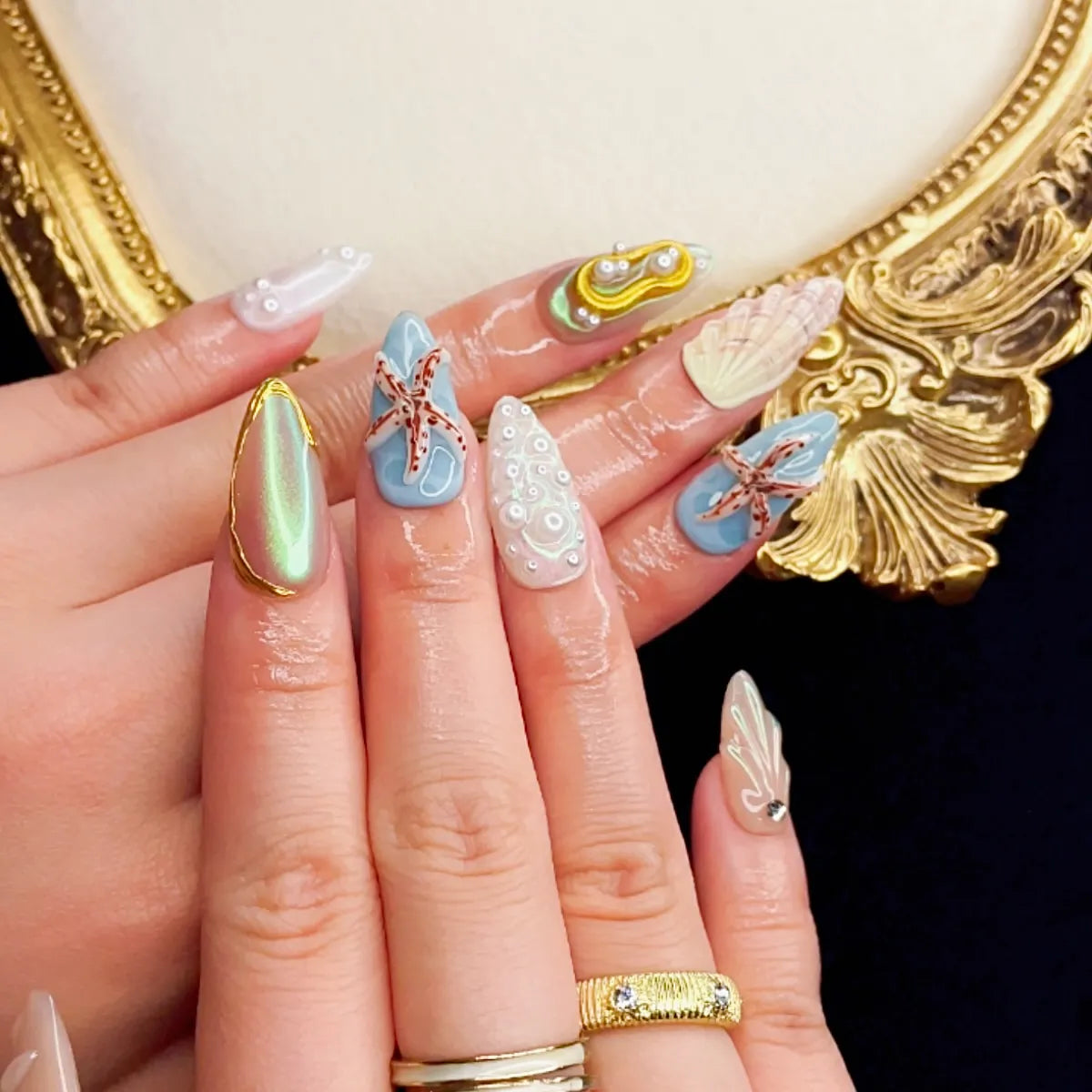 Press On Nail Ocean