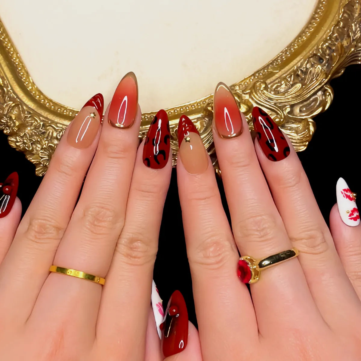 Press On Nail Cherry Kiss