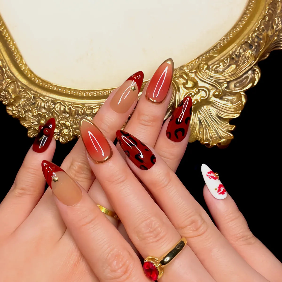 Press On Nail Cherry Kiss