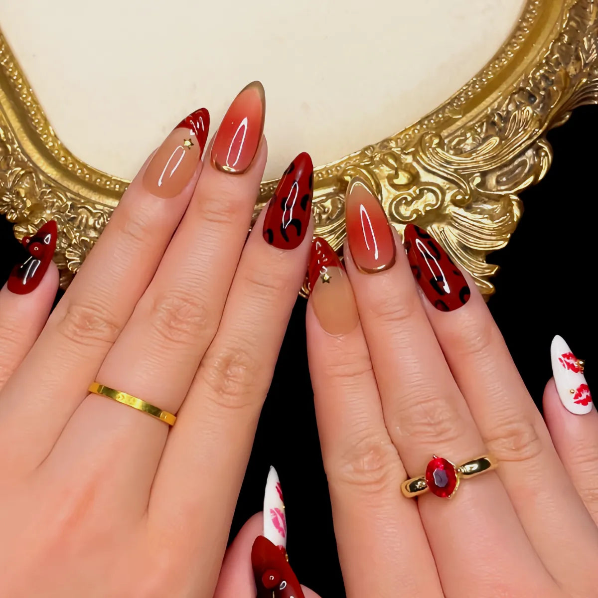 Press On Nail Cherry Kiss