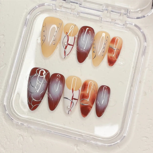 Press On Nail Molten Veil