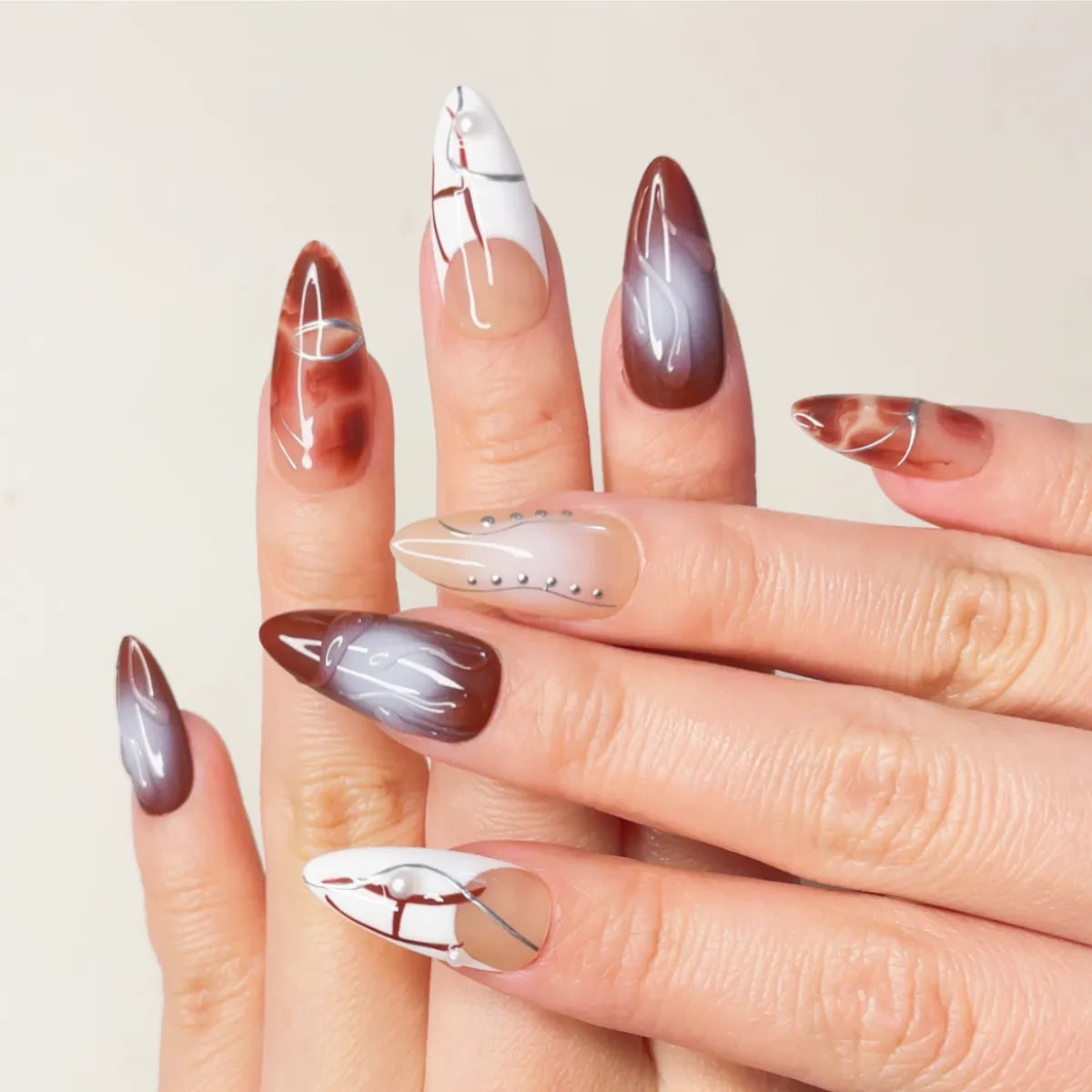 Press On Nail Molten Veil