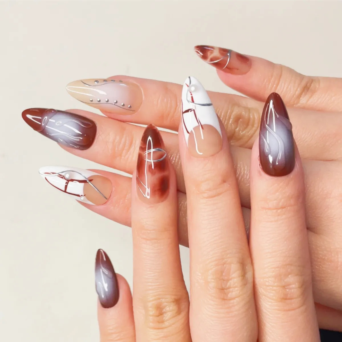Press On Nail Molten Veil