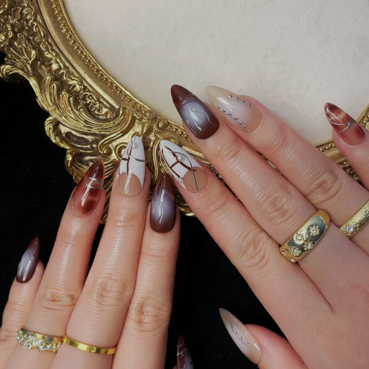 Press On Nail Molten Veil