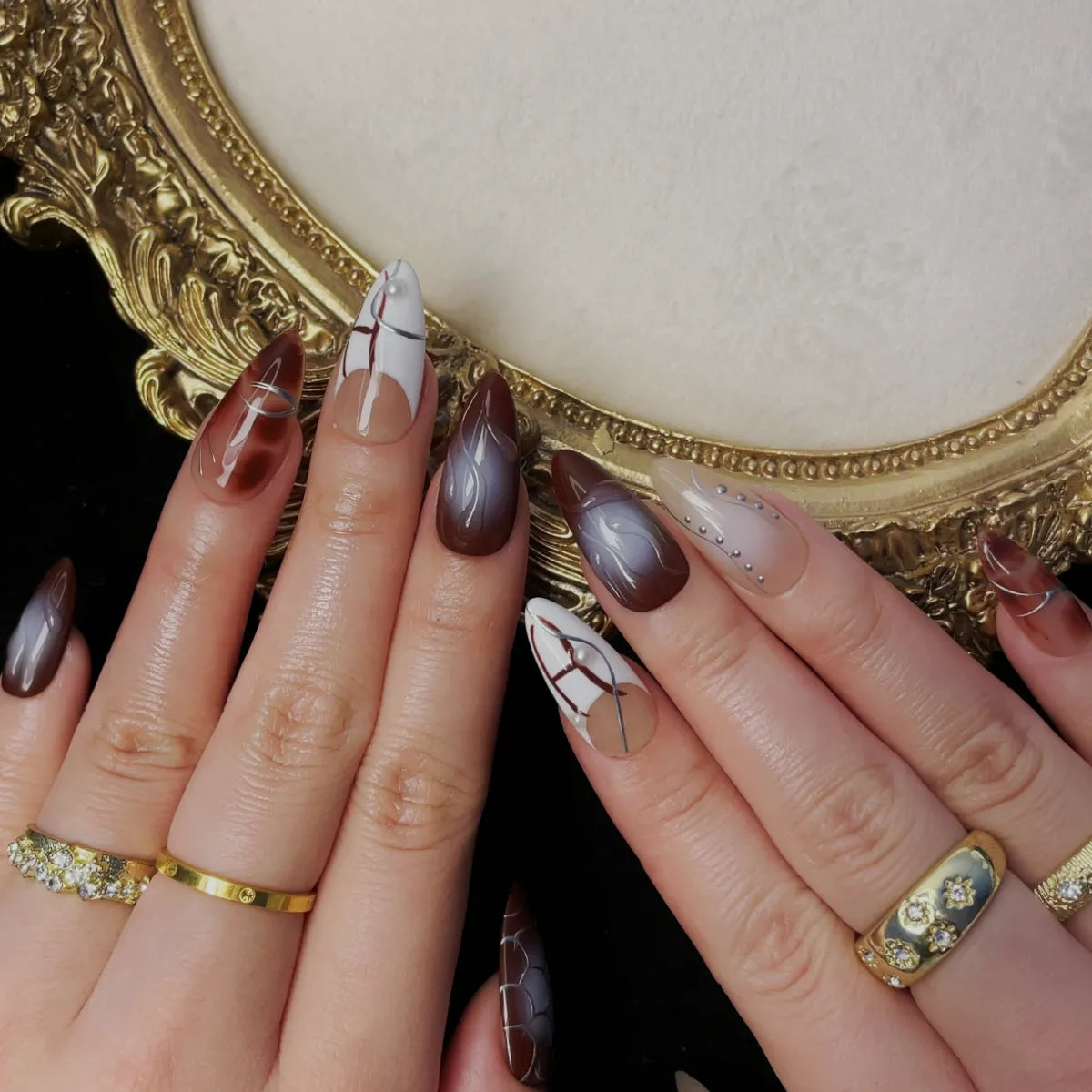 Press On Nail Molten Veil