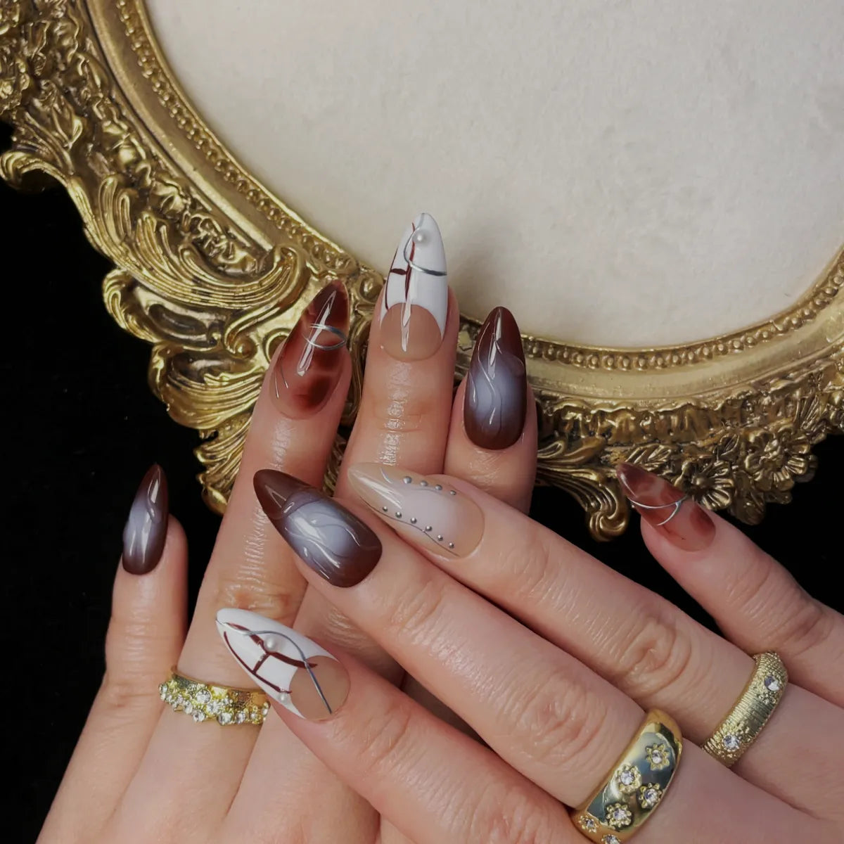 Press On Nail Molten Veil