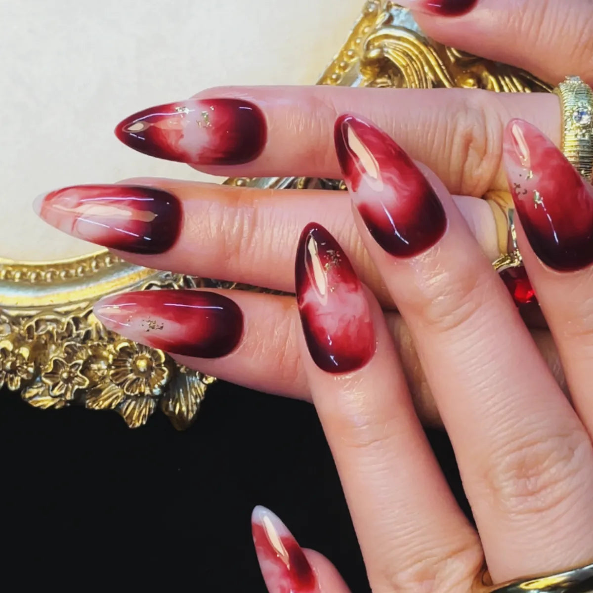 Press On Nail Tropical Blaze