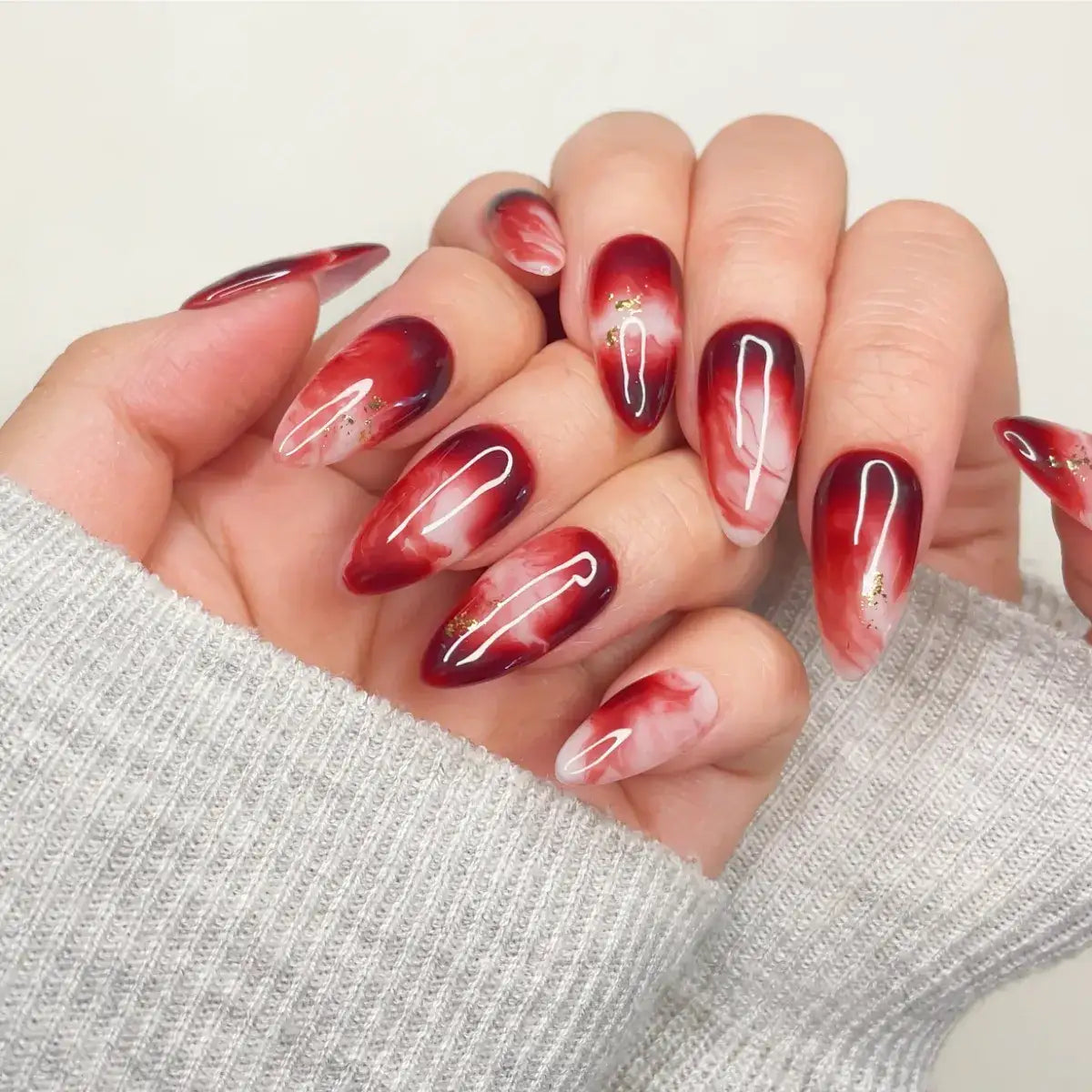 Press On Nail Tropical Blaze