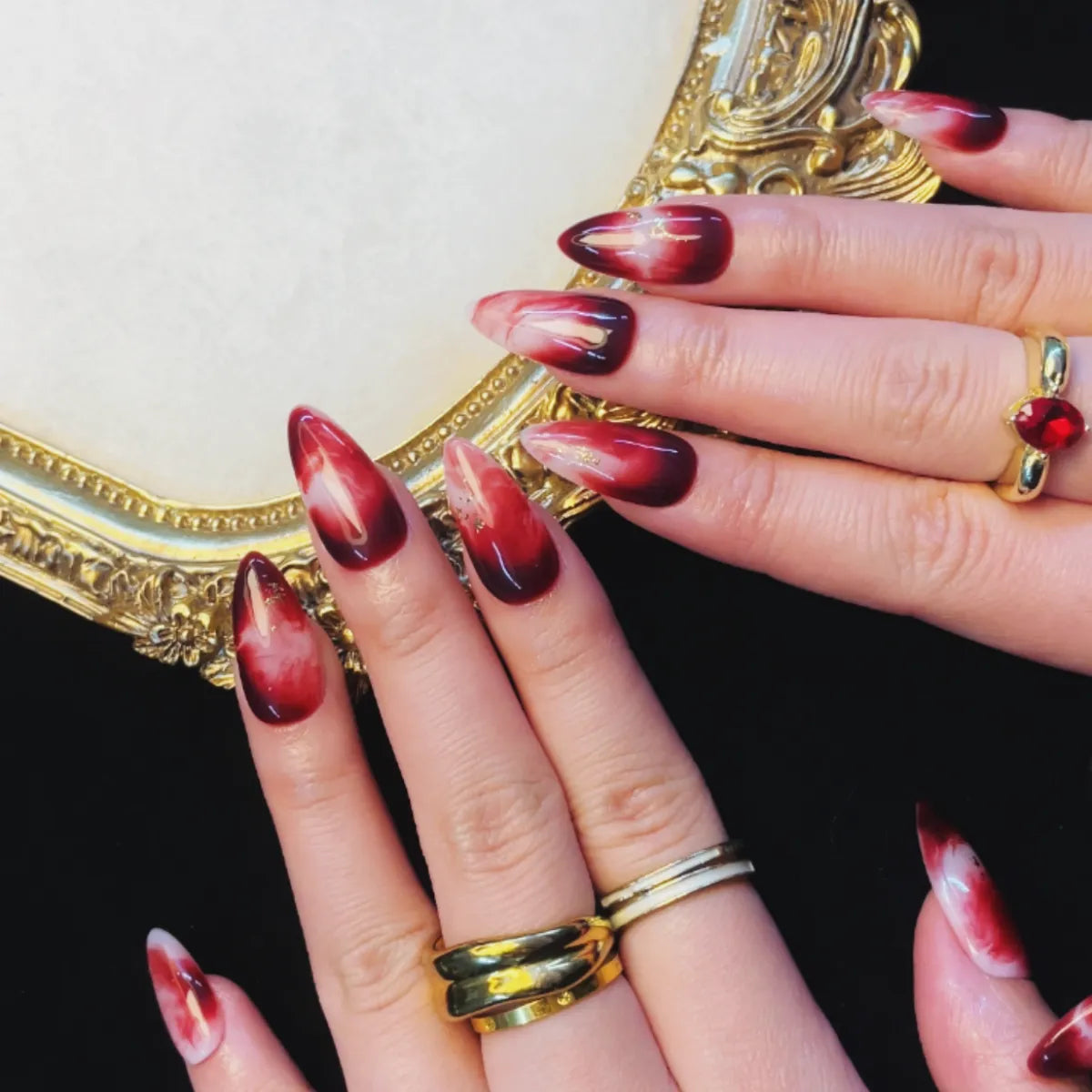 Press On Nail Tropical Blaze