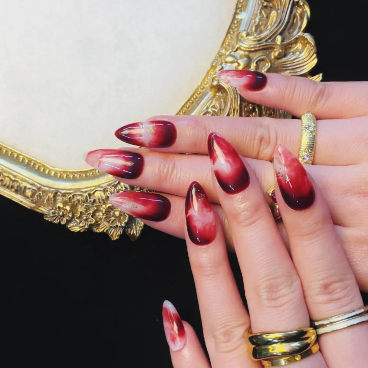 Press On Nail Tropical Blaze