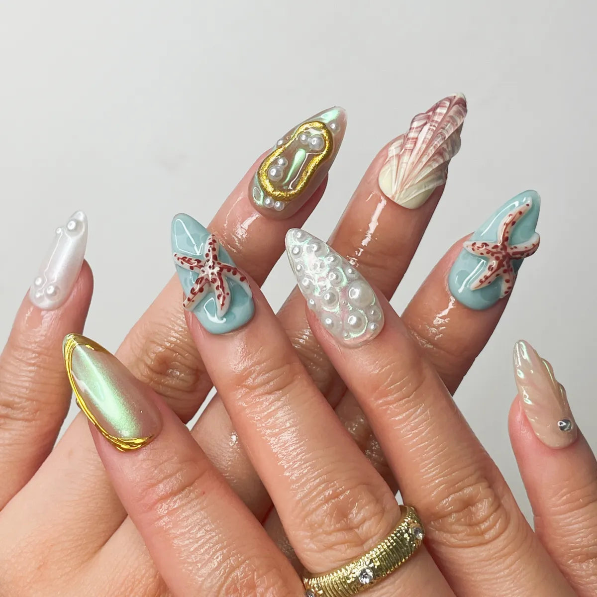 Press On Nail Ocean