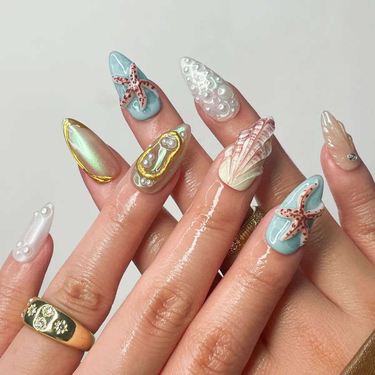 Press On Nail Ocean