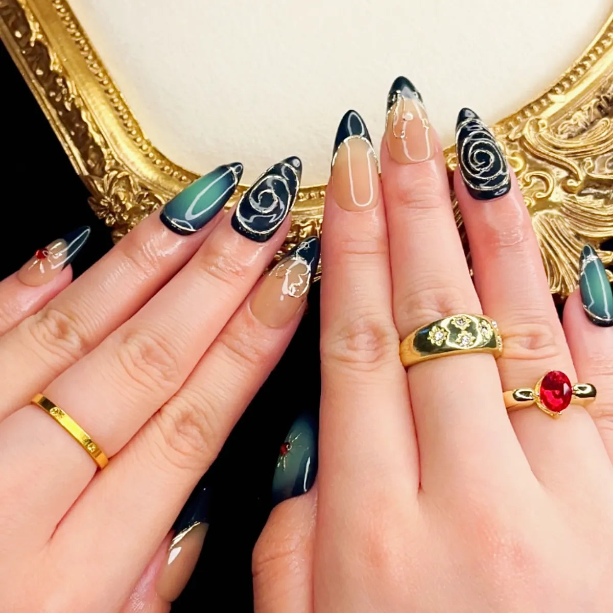Press On Nail Eclipse Vortex