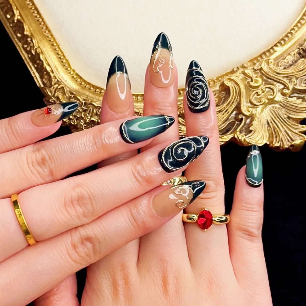 Press On Nail Eclipse Vortex
