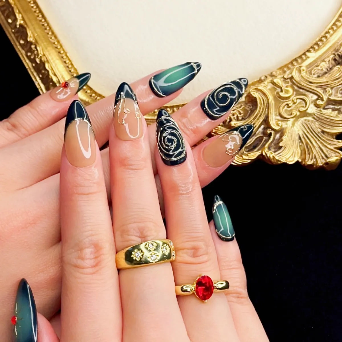 Press On Nail Eclipse Vortex