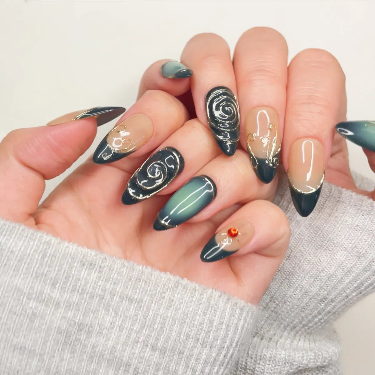 Press On Nail Eclipse Vortex
