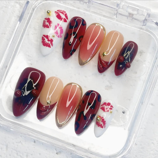Press On Nail Cherry Kiss
